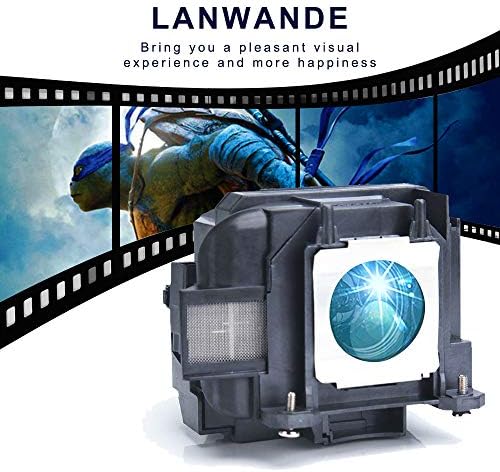 Lanwande V13H010L88 / ELPLP88 מנורת מקרן תואם להחלפה עם דיור תואם לקולנוע Powerlite Home 2040 1040 2045 740HD 640 EX3240 EX7240 EX9200
