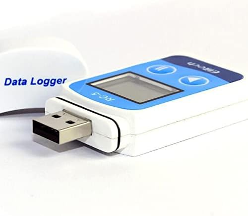 לוגר מים בולסטר מקליט תצוגת מקליט LCD דיגיטלי טמפ 'טמפרטורת נתונים כחולים טמפרטורת USB עמידה