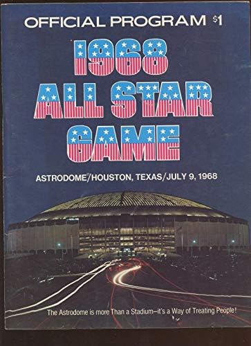 1968 MLB תוכנית משחקי הכוכבים ב- EX ASTROS EX+ - תוכניות MLB
