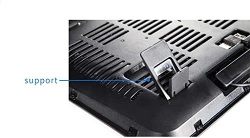 מחברת Cujux רדיאטור 5V 5V מאוורר USB חיצוני חיצוני כרית קירור ניידת תומך במאוורר לוח מתכת שקט מהיר במיוחד