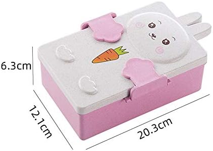 קופסת ארוחת צהריים בנטו בסגנון יפני חמוד עם תא בנטו תאים לילדים SEDBOAL SET SET CART CART CARITOON CALLOE Z-2020-9-6
