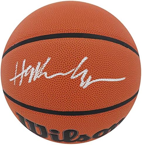 Hakeem Olajuwon החתום על כדורסל NBA מקורה/חיצוני NBA - כדורסל חתימה
