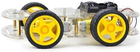 רובוטיסטן - 4WD גוף רובוט רב תכליתי - פלטפורמת מכוניות רובוט של DIY Chasis - מתאימה לפרויקטים של יצרנים