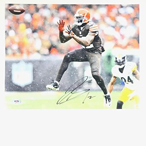 ג'וש גורדון חתם על 11x14 תמונה PSA/DNA קליבלנד בראונס - תמונות NFL עם חתימה