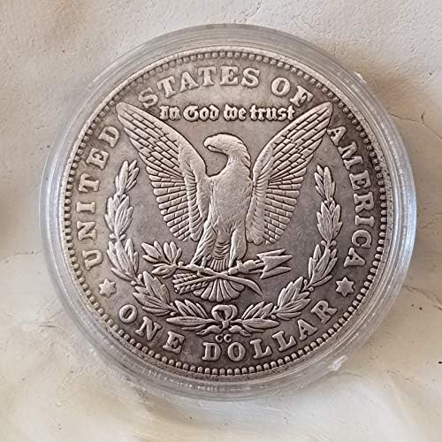 1879 נסיכת קעקוע עם השלד שלה קינג קינג מטבע העתק מורגן דולר כסף קרסון סיטי סימן מנט