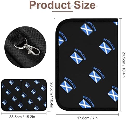 דגל של סקוטלנד דו-קיפול כלים מארגן מחזיק בכיס מרובי תפקוד מתקפל שקית כלים ניידת רוכסן סביב ארנק