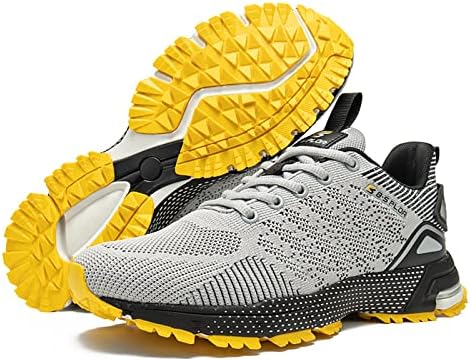 נעלי ריצה של Baasploa Mens נעלי ריצה ללא החלקה נעלי הליכה לגברים נעלי גולף טניס גברים אימון כושר נעליים אתלטיות